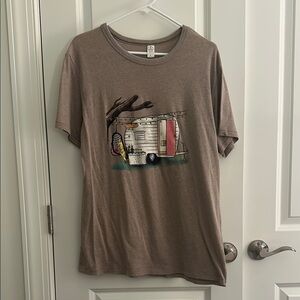 Brown Graphic Short Sleeve Tee